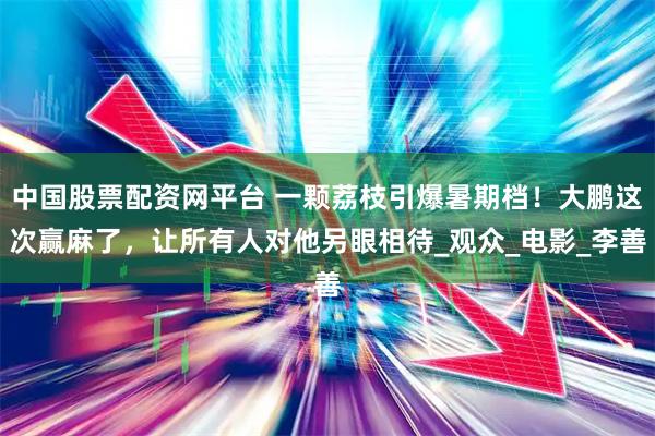 中国股票配资网平台 一颗荔枝引爆暑期档！大鹏这次赢麻了，让所有人对他另眼相待_观众_电影_李善