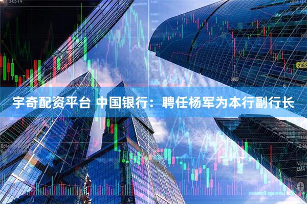 宇奇配资平台 中国银行：聘任杨军为本行副行长
