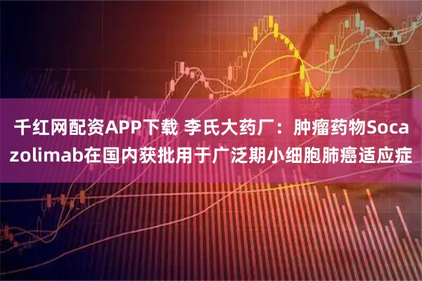 千红网配资APP下载 李氏大药厂：肿瘤药物Socazolimab在国内获批用于广泛期小细胞肺癌适应症