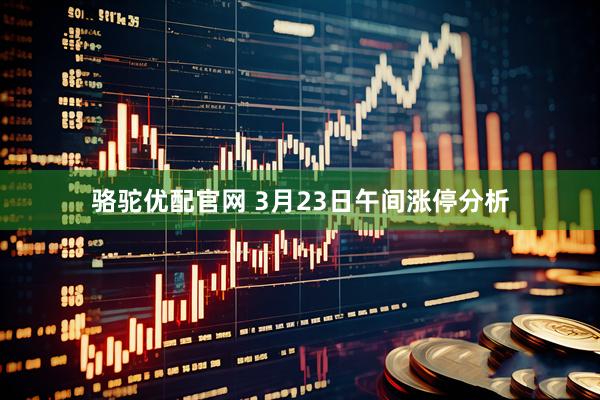 骆驼优配官网 3月23日午间涨停分析